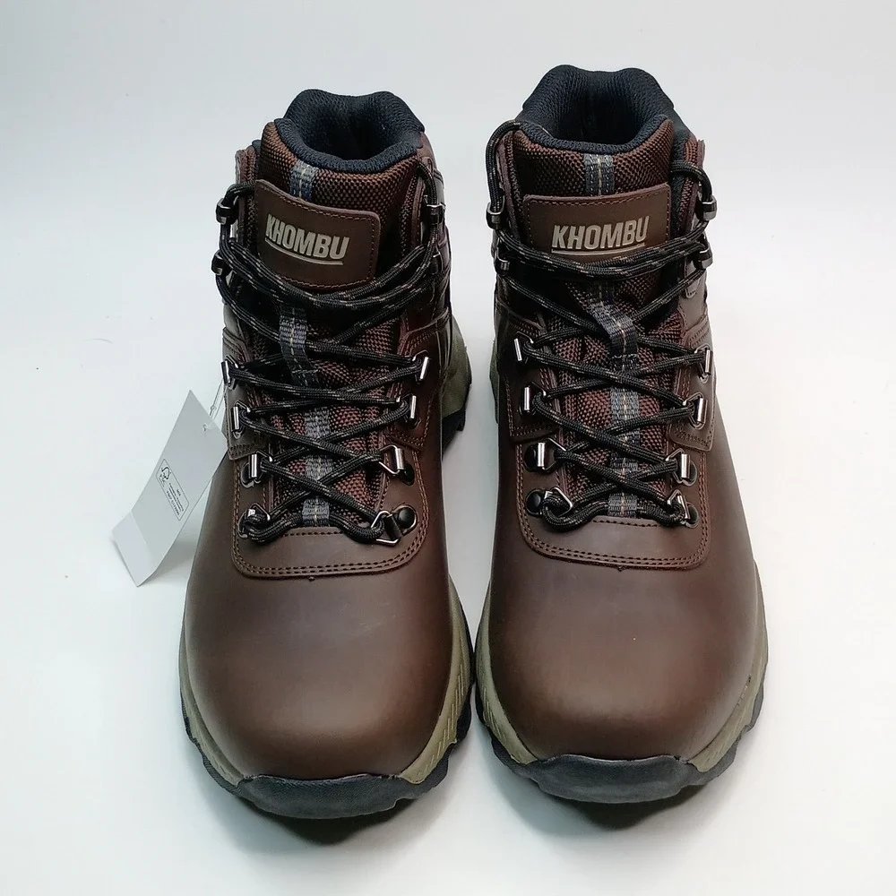 Khombu Kenny Hiker Men Size 13 Brown Waterproof Leather Boots